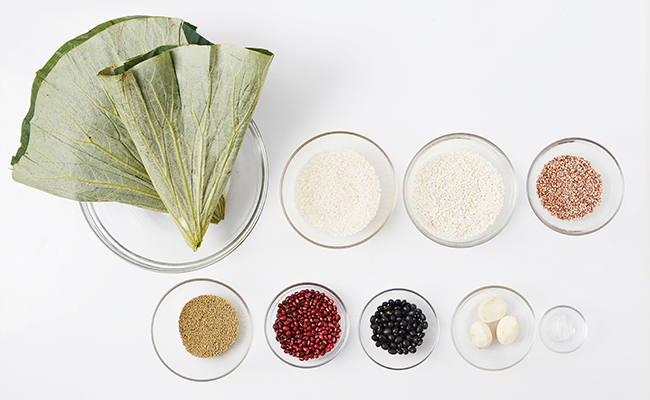 연잎오곡밥 재료