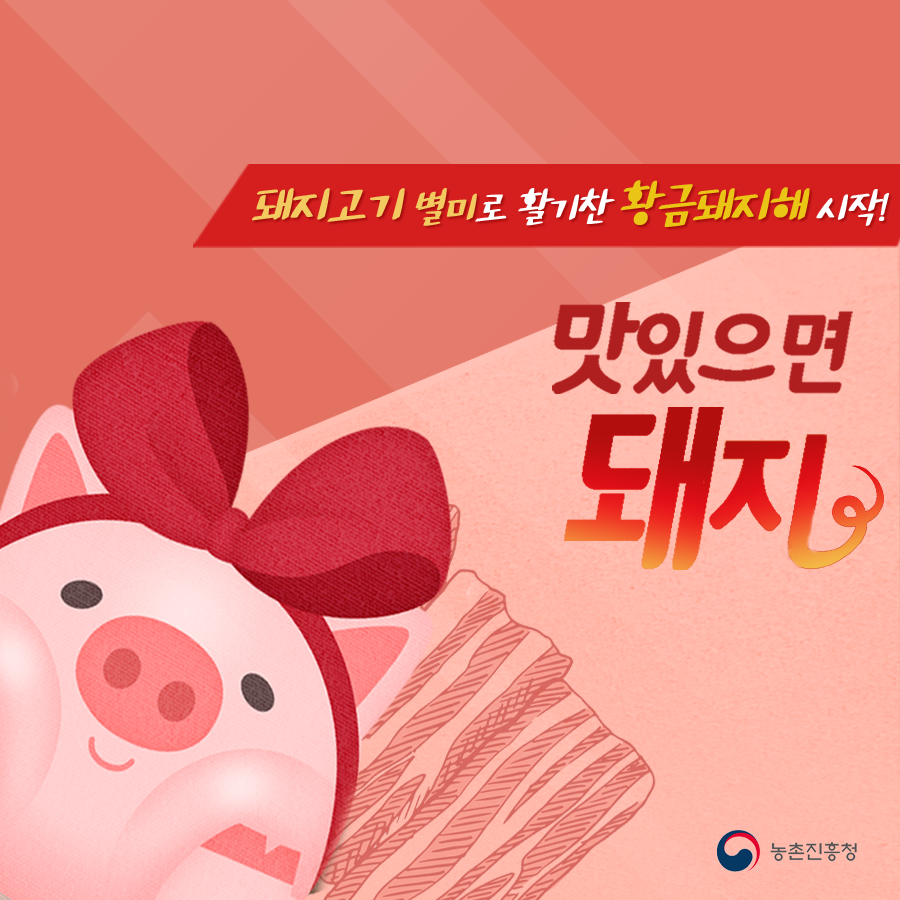 상세보기 < 카드뉴스< 홍보콘텐츠 < 정책홍보 < 농촌진흥청 [카드뉴스]맛있으면 돼지~