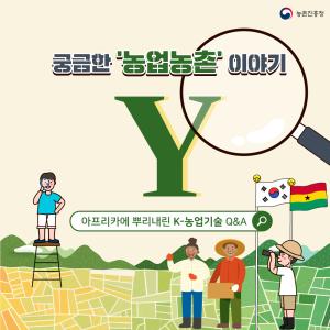 농촌진흥청 궁금한 '농업농촌'이야기 Y  아프리카에 뿌리내린 K-농업기술 Q&A