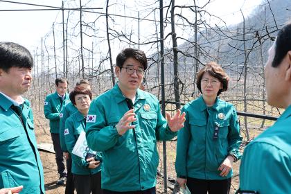 산불 피해 농가 피해 상황 점검