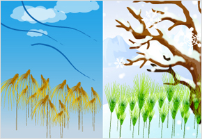 찬 바람에 죽은 보리 폭설에 살아난다. 이미지