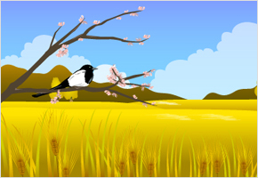 매화꽃 적게 피면 보리농사 망친다. 이미지