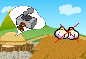 마늘 심고 정지(부엌)에 먼저 들어가면 마늘농사 망친다. 이미지