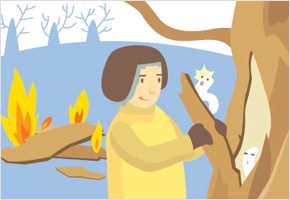 과실나무 버곳(보굿) 깍기 이미지