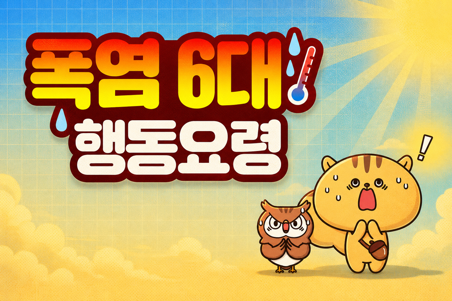 폭염 6대 행동요령