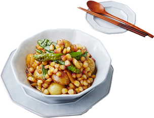 찰옥수수 알감자조림