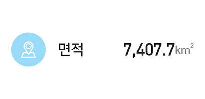 면적 : 7,407.7㎢