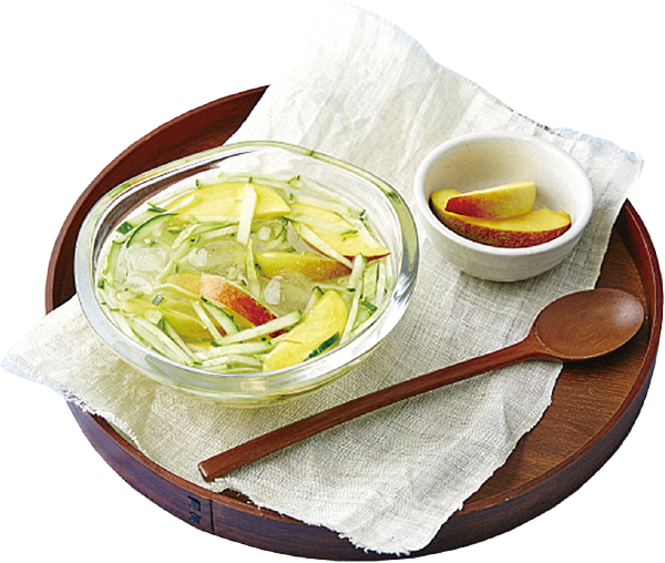 복숭아 오이냉국